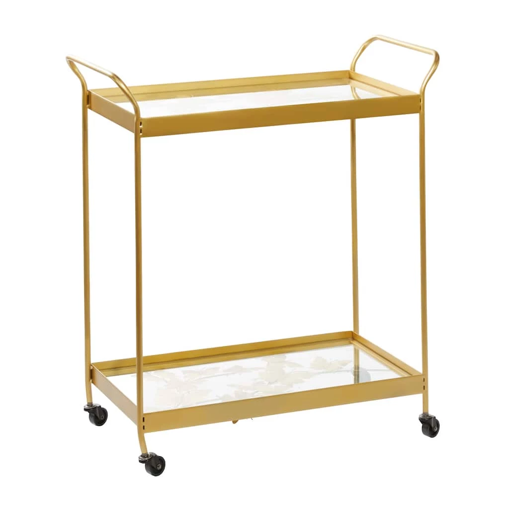 Best Pirce π Gold Metal Contemporary Bar Cart, 31" x 28" x 14" by Ivory and Iris π₯° 1 Best Pirce π Gold Metal Contemporary Bar Cart, 31" x 28" x 14" by Ivory and Iris π₯°
