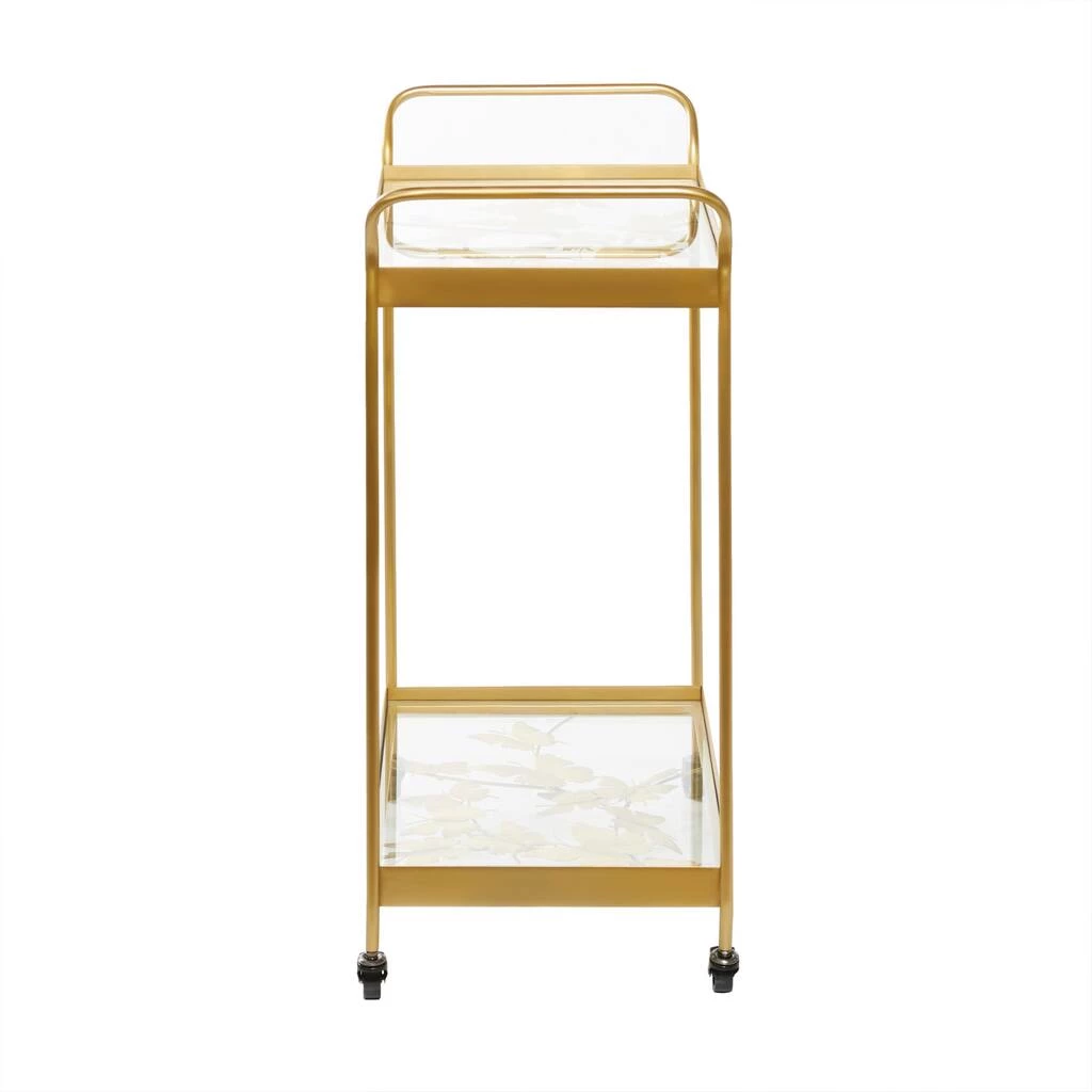 Best Pirce π Gold Metal Contemporary Bar Cart, 31" x 28" x 14" by Ivory and Iris π₯° 2 Best Pirce π Gold Metal Contemporary Bar Cart, 31" x 28" x 14" by Ivory and Iris π₯° - Image 2