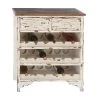 Best reviews of ✔️ 32'' White Farmhouse Wood Wine Storage by Ivory and Iris 🔔