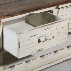 Best reviews of ✔️ 32'' White Farmhouse Wood Wine Storage by Ivory and Iris 🔔 -Cheap Ivory and Iris Store D502525S 11