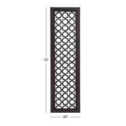 Cheap 🛒 Black Traditional Ornamental Wood Wall Decor, 72" x 20" by Ivory and Iris 🧨 -Cheap Ivory and Iris Store D502527S 6