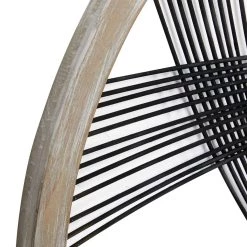 Budget 🔔 Black Wood Modern Wall Decor, 34" x 34" x 1" by Ivory and Iris 🔔 -Cheap Ivory and Iris Store D502529S 3