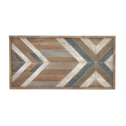 Best Pirce ⌛ Grey Farmhouse Abstract Wood Wall Decor, 23" x 46" by Ivory and Iris 👏 -Cheap Ivory and Iris Store D502530S 3
