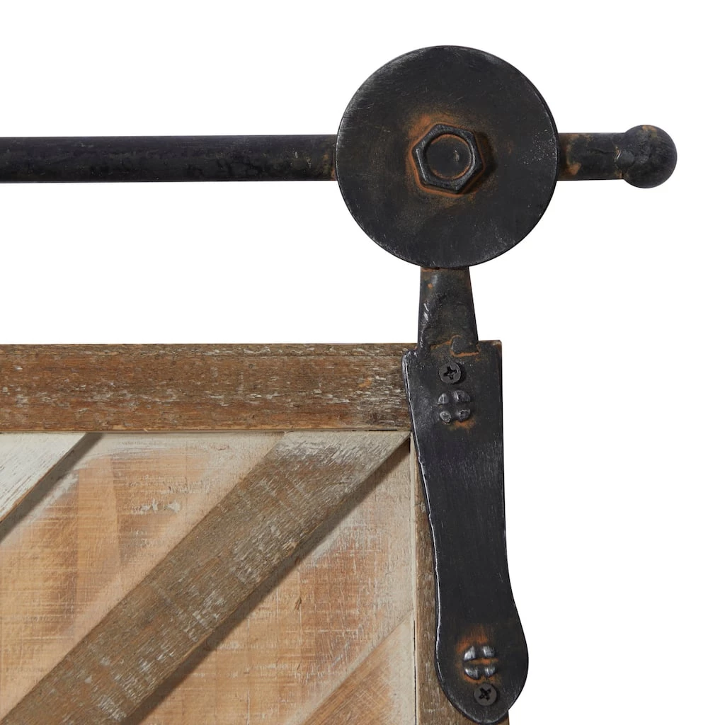 New π Set of 2 Brown Wood Farmhouse Abstract Wall Decor, 16" x 39" by Ivory and Iris π 5 New π Set of 2 Brown Wood Farmhouse Abstract Wall Decor, 16" x 39" by Ivory and Iris π - Image 5