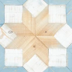 Discount ❤️ Multi Colored Farmhouse Abstract Wood Wall Decor, 31" x 31" by Ivory and Iris 🎁 -Cheap Ivory and Iris Store D502536S 4