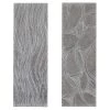 Brand new 👏 Set of 2 Grey Wood Modern Abstract Wall Decor, 16" x 48" by Ivory and Iris 😉