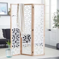 Flash Sale β White Wood Farmhouse Room Divider Screen, 72" x 54" x 1" by Ivory and Iris π 18 Flash Sale β White Wood Farmhouse Room Divider Screen, 72" x 54" x 1" by Ivory and Iris π -Cheap Ivory and Iris Store D502598S 9