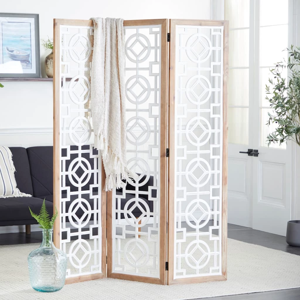 Flash Sale β White Wood Farmhouse Room Divider Screen, 72" x 54" x 1" by Ivory and Iris π 9 Flash Sale β White Wood Farmhouse Room Divider Screen, 72" x 54" x 1" by Ivory and Iris π - Image 9