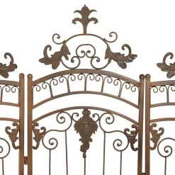 Cheapest ✨ Brown Metal Eclectic Room Divider Screen, 80 " x 80 " x 1 " by Ivory and Iris 🔥 -Cheap Ivory and Iris Store D502601S 3