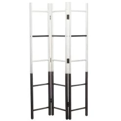 Outlet ✔️ White Wood Farmhouse Room Divider Screen 71" x 50" x 1" by Ivory and Iris 🧨