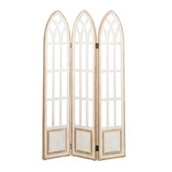 Brand new ✔️ White Wood Farmhouse Room Divider Screen, 72" x 48" x 2" by Ivory and Iris 🛒 -Cheap Ivory and Iris Store D502606S 6