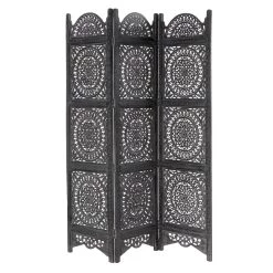 Best reviews of 🔥 Black Mango Wood Eclectic Room Divider Screen, 72" x 60" x 1" by Ivory and Iris 😀