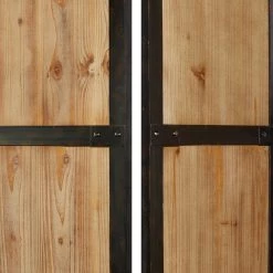 Best Pirce 🤩 Brown Wood Farmhouse Room Divider Screen, 71" x 48" x 1" by Ivory and Iris 🎁 -Cheap Ivory and Iris Store D502613S 4