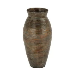 Best Pirce 😀 Brown Bamboo Traditional Vase, 20" x 10" x 10" by Ivory and Iris 🎉