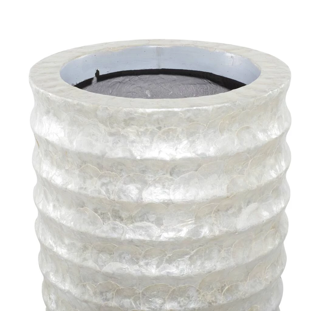 Budget π White Polystone Coastal Vase, 48" x 20" x 20" by Ivory and Iris π₯ 3 Budget π White Polystone Coastal Vase, 48" x 20" x 20" by Ivory and Iris π₯ - Image 3