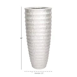 Budget π White Polystone Coastal Vase, 48" x 20" x 20" by Ivory and Iris π₯ 10 Budget π White Polystone Coastal Vase, 48" x 20" x 20" by Ivory and Iris π₯ -Cheap Ivory and Iris Store D502663S 5