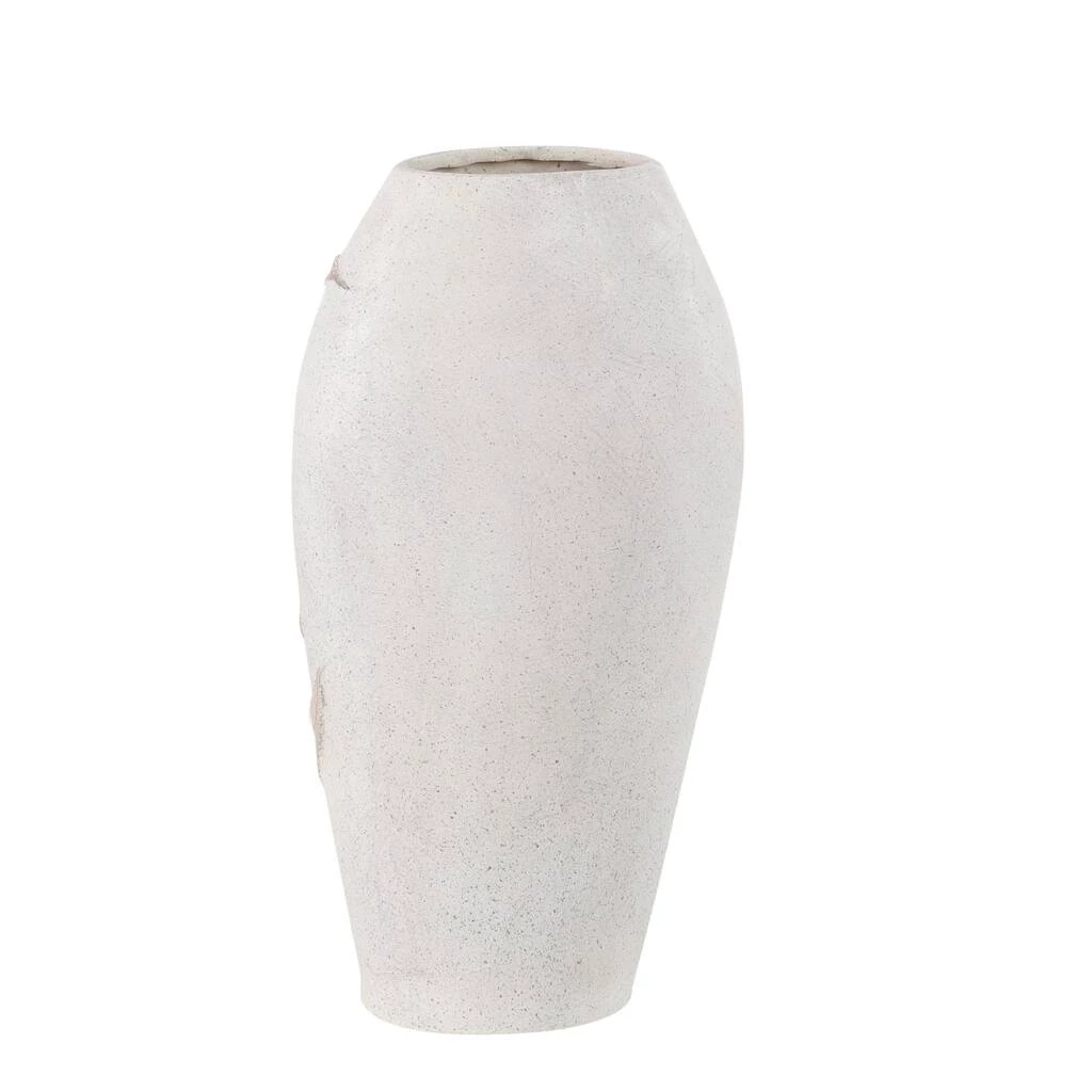 Discount ⌛ White Polystone Boho Style Vase, 18" x 10" x 6" by Ivory and Iris ❤️ 3 Discount ⌛ White Polystone Boho Style Vase, 18" x 10" x 6" by Ivory and Iris ❤️ - Image 3
