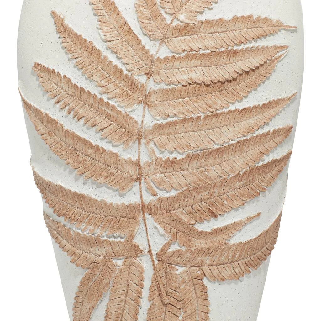 Discount ⌛ White Polystone Boho Style Vase, 18" x 10" x 6" by Ivory and Iris ❤️ 6 Discount ⌛ White Polystone Boho Style Vase, 18" x 10" x 6" by Ivory and Iris ❤️ - Image 6