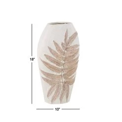 Discount ⌛ White Polystone Boho Style Vase, 18" x 10" x 6" by Ivory and Iris ❤️ 14 Discount ⌛ White Polystone Boho Style Vase, 18" x 10" x 6" by Ivory and Iris ❤️ -Cheap Ivory and Iris Store D502672S 7