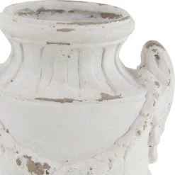 Best deal 😀 White Fiberglass Farmhouse Vase, 18" x 11" x 11" by Ivory and Iris 🎉 -Cheap Ivory and Iris Store D502673S 4