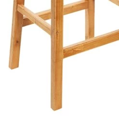 Best Sale ⭐ Brown Wood Rustic Bar Stool 30" x 18" x 11" by Ivory and Iris 🔔 -Cheap Ivory and Iris Store D503732S 6