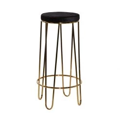 Wholesale 🧨 Gold Metal Contemporary Bar Stool 31" x 17" x 17" by Ivory and Iris 🔥