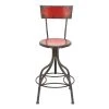 Top 10 😀 Grey Iron and Metal Vintage Bar Chair, 41" x 18" x 18" by Ivory and Iris 🧨