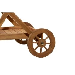 Top 10 🧨 Brown Teak wood Traditional Outdoor Rolling Serving Cart, 32" x 32" x 21" by Ivory and Iris 🔥 -Cheap Ivory and Iris Store D503738S 7