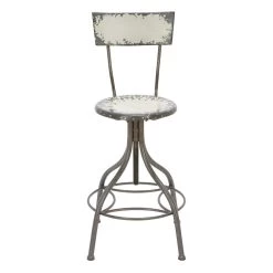 Brand new 🥰 Beige Iron and Metal Vintage Bar Chair, 41" x 18" x 18" by Ivory and Iris 🎁