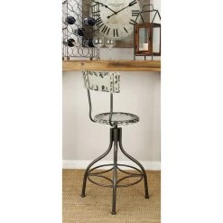Brand new π₯° Beige Iron and Metal Vintage Bar Chair, 41" x 18" x 18" by Ivory and Iris π 13 Brand new π₯° Beige Iron and Metal Vintage Bar Chair, 41" x 18" x 18" by Ivory and Iris π -Cheap Ivory and Iris Store D503739S 7