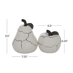 Best Pirce 🔥 Set of 2 White Dolomite Contemporary Sculpture, 6", 9" by Ivory and Iris ⌛ -Cheap Ivory and Iris Store D503760S 6