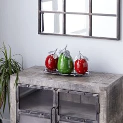 Hot Sale ✔️ Multi Iron Traditional Decorative Fruit with Tray, 11" x 18" x 10" by Ivory and Iris 👍 -Cheap Ivory and Iris Store D503763S 8