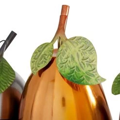 Flash Sale ⌛ Multi Iron Traditional Decorative Fruit with Tray, 11" x 22" x 14" by Ivory and Iris ⌛ -Cheap Ivory and Iris Store D503769S 4