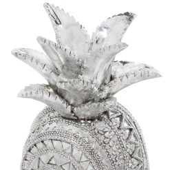 Brand new π Silver Polystone Glam Pineapple Sculpture, 12" x 6" x 6" by Ivory and Iris β 13 Brand new π Silver Polystone Glam Pineapple Sculpture, 12" x 6" x 6" by Ivory and Iris β -Cheap Ivory and Iris Store D503770S 4