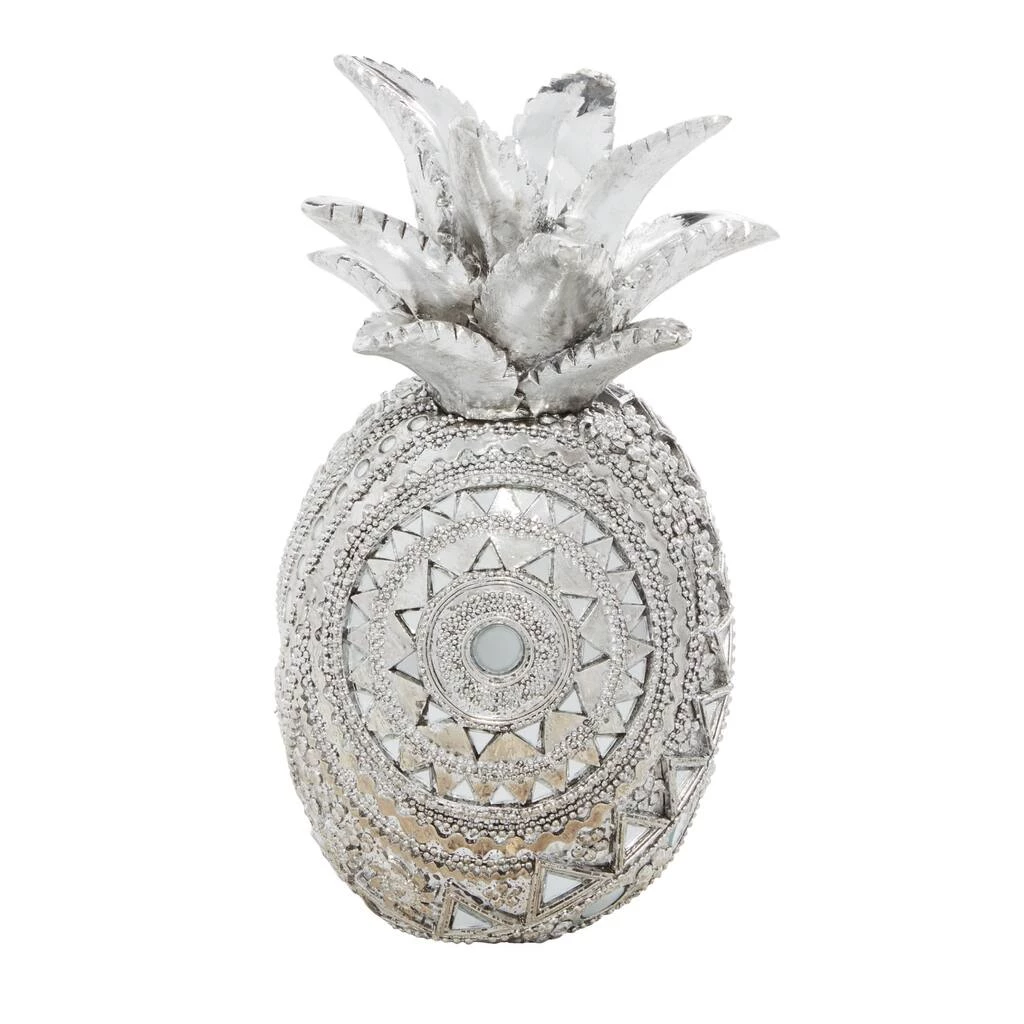 Brand new π Silver Polystone Glam Pineapple Sculpture, 12" x 6" x 6" by Ivory and Iris β 5 Brand new π Silver Polystone Glam Pineapple Sculpture, 12" x 6" x 6" by Ivory and Iris β - Image 5