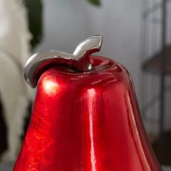 Best deal 👏 Red Dolomite Glam Decorative Pear, 16" x 12" x 12" by Ivory and Iris ✔️ -Cheap Ivory and Iris Store D503778S 6