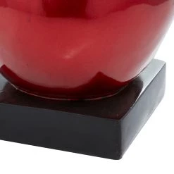 Best Pirce ✨ Red Polystone Glam Decorative Apple , 17" x 11" x 11" by Ivory and Iris 🥰 -Cheap Ivory and Iris Store D503779S 10