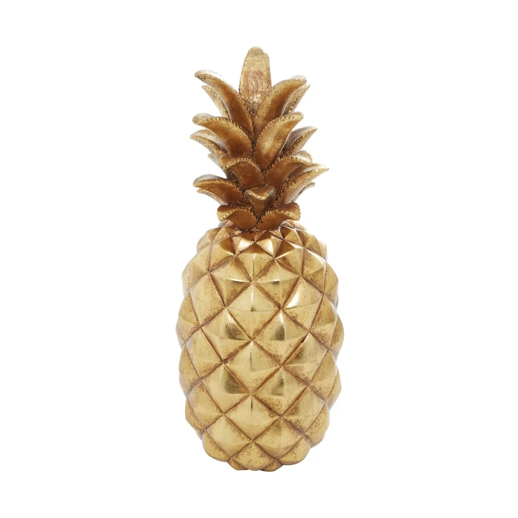 Deals π€© Gold Polystone Traditional Decorative Pineapple , 18" x 7" x 7" by Ivory and Iris π 2 Deals π€© Gold Polystone Traditional Decorative Pineapple , 18" x 7" x 7" by Ivory and Iris π - Image 2