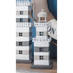 Coupon 😉 Grey Iron Coastal Candle Holder Lantern, 11" x 4" x 4" by Ivory and Iris 🧨 -Cheap Ivory and Iris Store D503801S 6