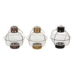 Brand new ⌛ Set of 3" Multi Colored Metal Rustic Lantern, 7" x 8" by Ivory and Iris ✨ -Cheap Ivory and Iris Store D503802S 7