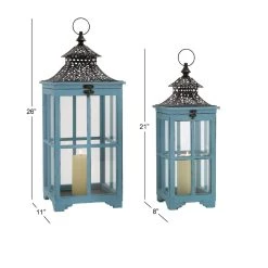 Cheapest π Set of 2" Turquoise Wood Coastal Lantern, 21", 26" by Ivory and Iris β 14 Cheapest π Set of 2" Turquoise Wood Coastal Lantern, 21", 26" by Ivory and Iris β -Cheap Ivory and Iris Store D503803S 7
