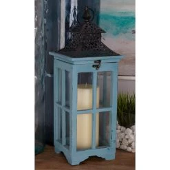 Cheapest π Set of 2" Turquoise Wood Coastal Lantern, 21", 26" by Ivory and Iris β 15 Cheapest π Set of 2" Turquoise Wood Coastal Lantern, 21", 26" by Ivory and Iris β -Cheap Ivory and Iris Store D503803S 8