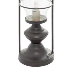 Cheap 🔔 Black Iron Farmhouse LED Lantern, 20" x 5" x 5" by Ivory and Iris ✨ -Cheap Ivory and Iris Store D503804S 3
