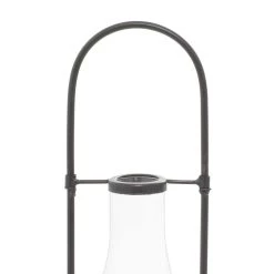 Cheap 🔔 Black Iron Farmhouse LED Lantern, 20" x 5" x 5" by Ivory and Iris ✨ -Cheap Ivory and Iris Store D503804S 4