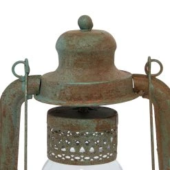 Best Sale 😉 Set of 2" Grey Metal Rustic Lantern, 9" x 23" by Ivory and Iris ⌛ -Cheap Ivory and Iris Store D503805S 5