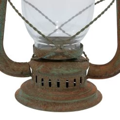 Best Sale 😉 Set of 2" Grey Metal Rustic Lantern, 9" x 23" by Ivory and Iris ⌛ -Cheap Ivory and Iris Store D503805S 6