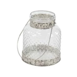 Top 10 🛒 Set of 2" Clear Glass Farmhouse Lantern, 7", 9" by Ivory and Iris ✨ -Cheap Ivory and Iris Store D503815S 4
