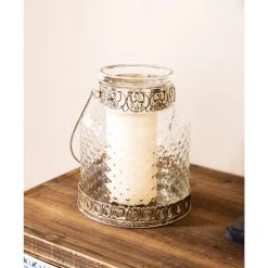 Top 10 🛒 Set of 2" Clear Glass Farmhouse Lantern, 7", 9" by Ivory and Iris ✨ -Cheap Ivory and Iris Store D503815S 7