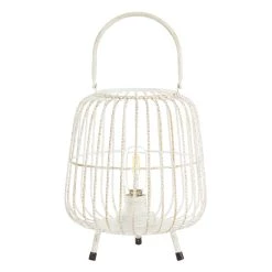Top 10 ⌛ White Iron Modern Candle Holder Lantern, 12" x 10" x 10" by Ivory and Iris ✨ 10 Top 10 ⌛ White Iron Modern Candle Holder Lantern, 12" x 10" x 10" by Ivory and Iris ✨ -Cheap Ivory and Iris Store D503821S 4