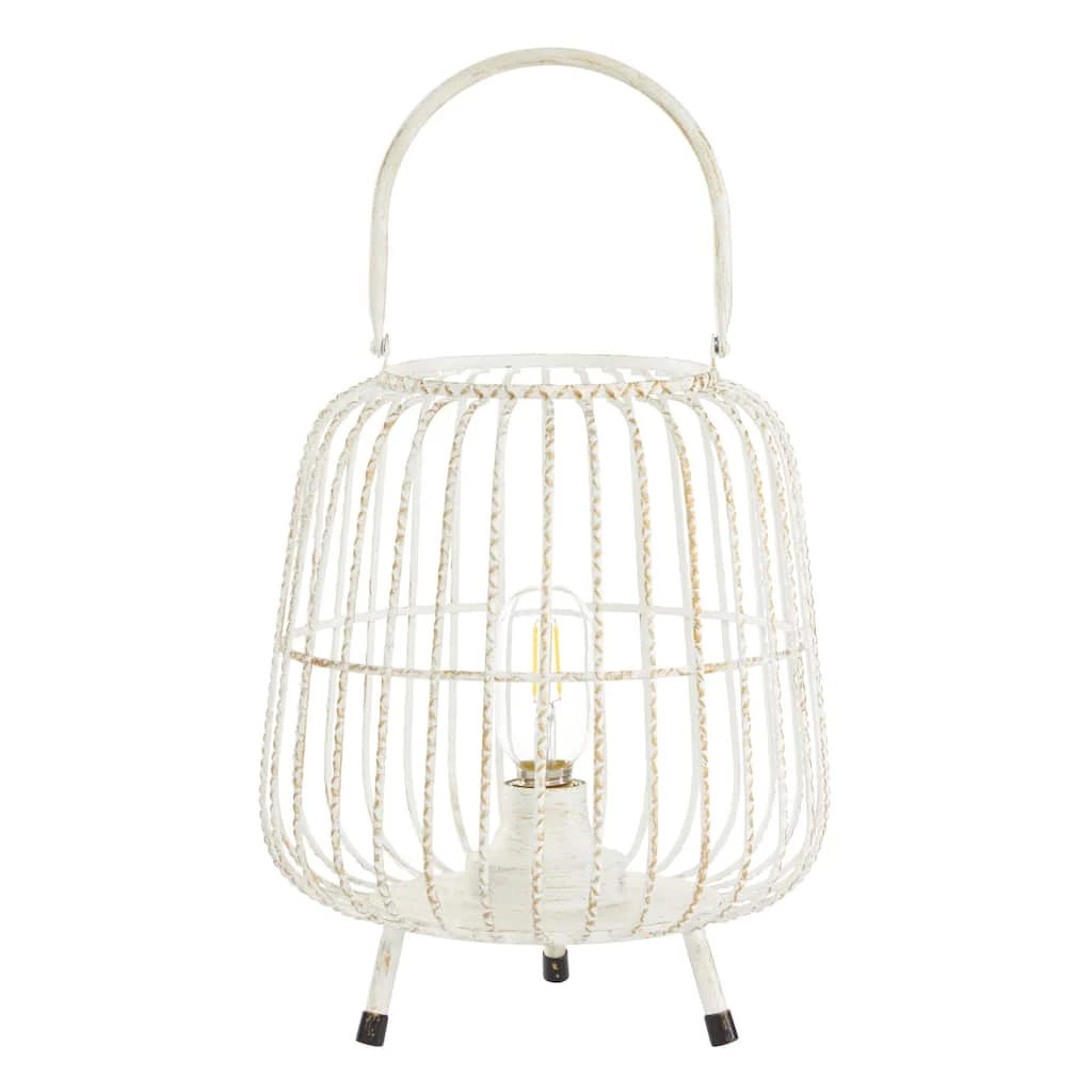 Top 10 ⌛ White Iron Modern Candle Holder Lantern, 12" x 10" x 10" by Ivory and Iris ✨ 4 Top 10 ⌛ White Iron Modern Candle Holder Lantern, 12" x 10" x 10" by Ivory and Iris ✨ - Image 4